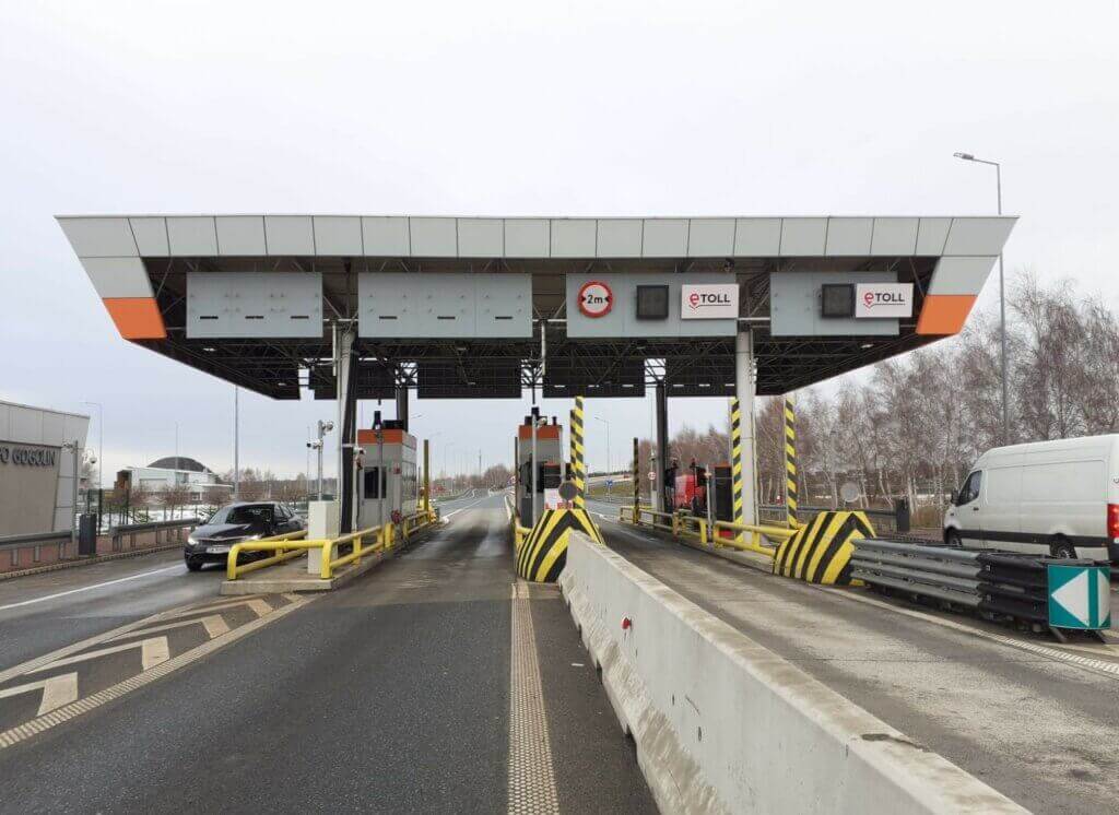 Dawna stacja poboru opłat Gogolin na autostradzie A4