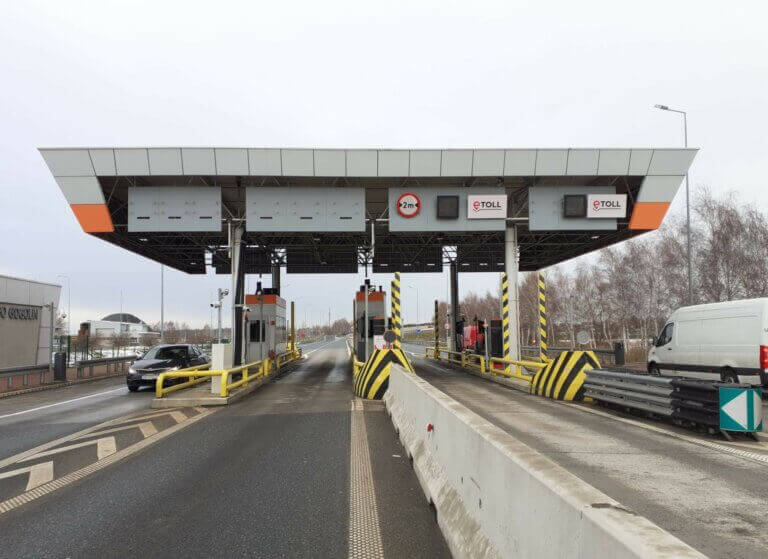 Dawna stacja poboru opłat Gogolin na autostradzie A4