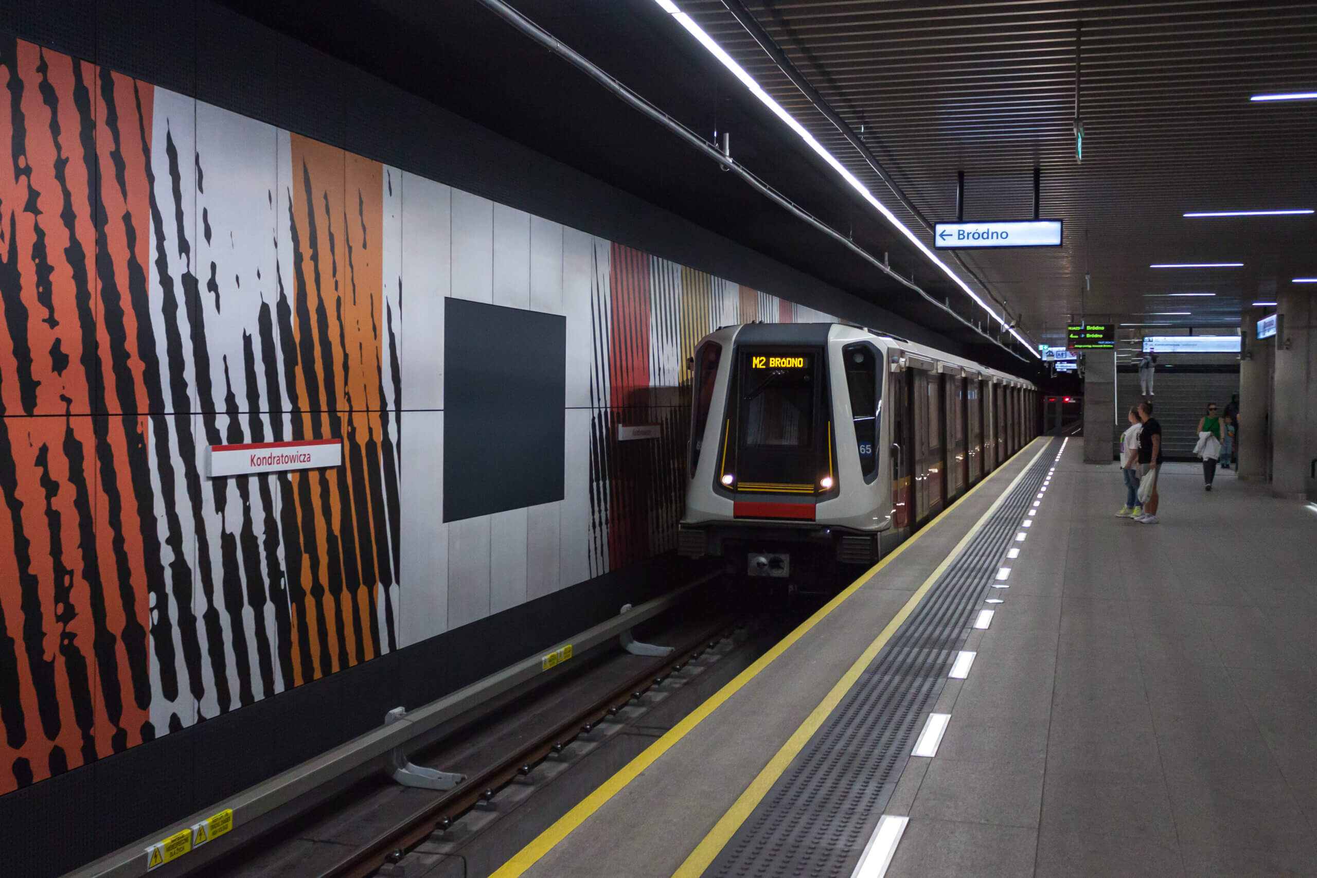 Pociąg Siemens Inspiro linii M2 metra w Warszawie